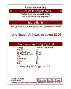 ICING SUGAR 3KG