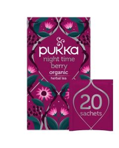 PUKKA NIGHT TIME BERRY TEA BAGS 4 X 20