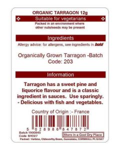 TARRAGON CUT 12G (ORGANIC)