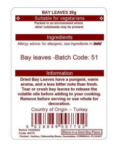 BAY LEAVES 20G