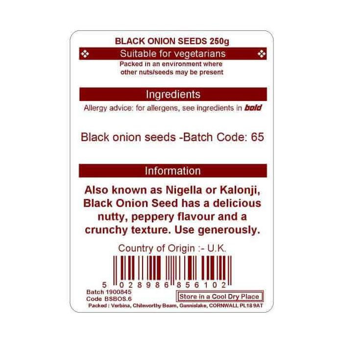 ONION SEED BLACK 250G