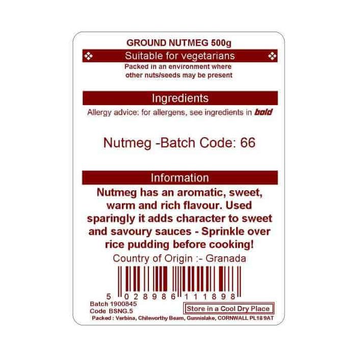 NUTMEG GROUND 500G