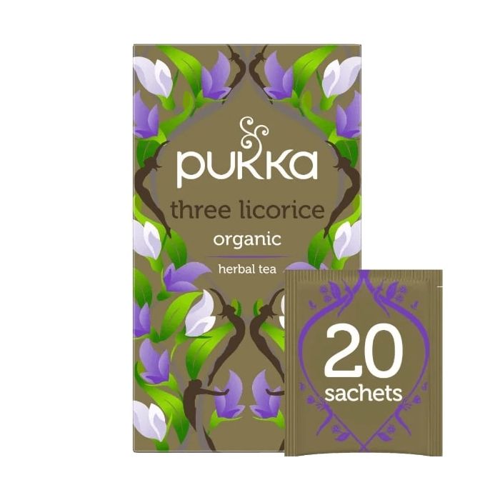 PUKKA THREE LICORICE TEA BAGS 4 X 20