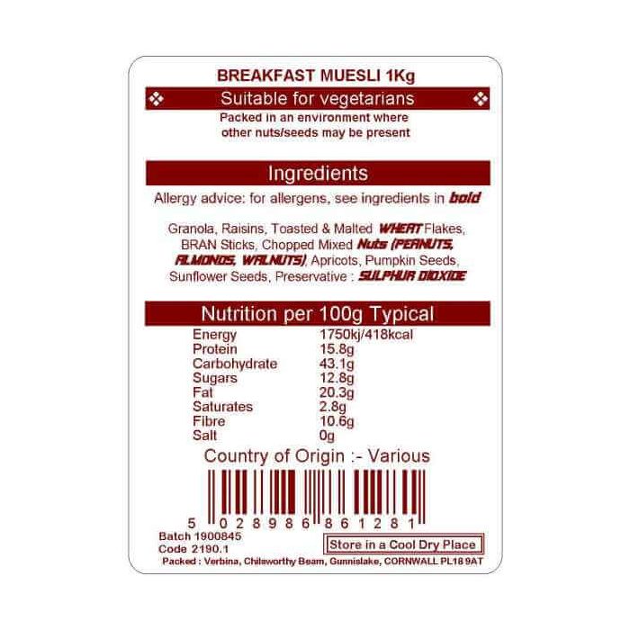 BREAKFAST MUESLI 1KG