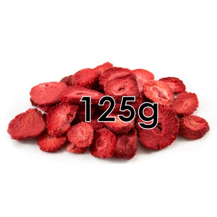 FREEZE DRIED STRAWBERRY SLICES 125G