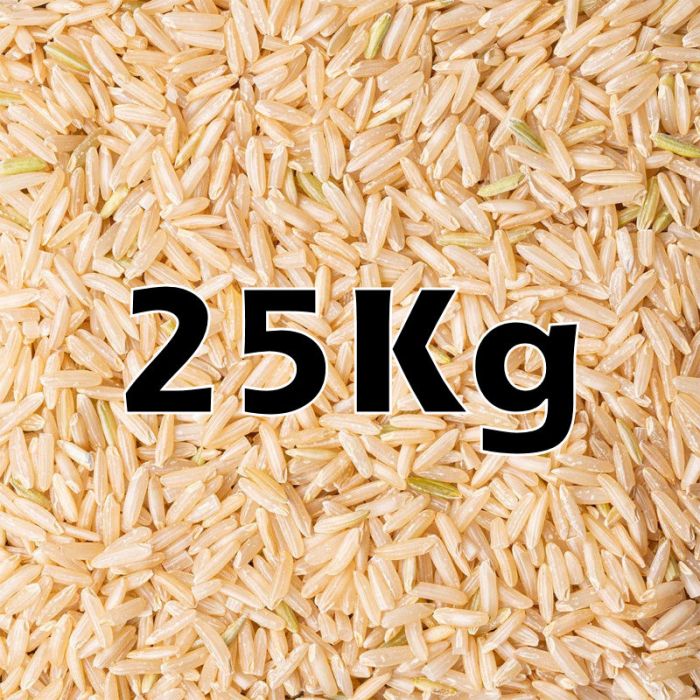 LONG BROWN RICE ORG. 25KG