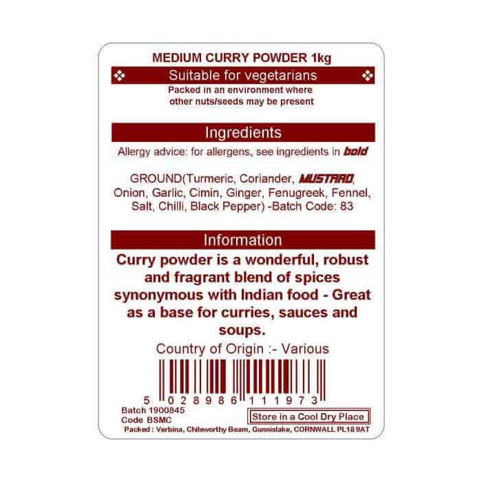 CURRY MEDIUM POWDER KG