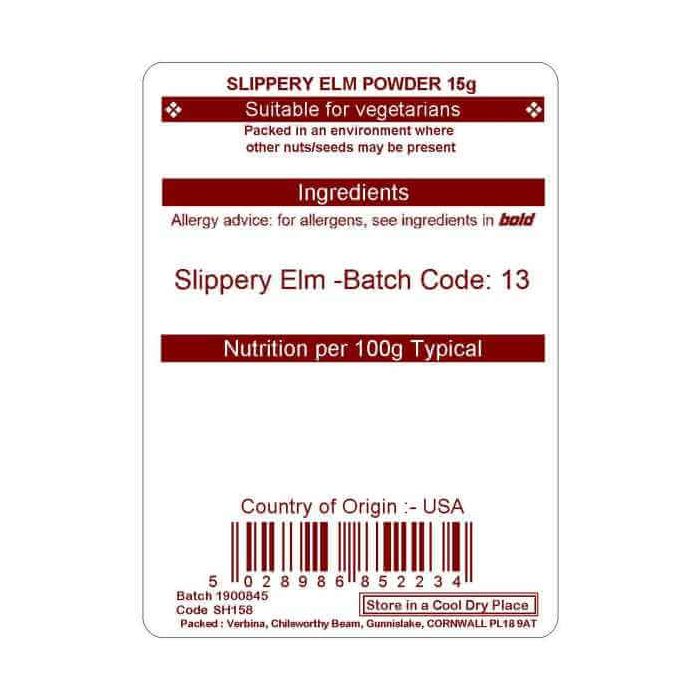 SLIPPERY ELM POWDER 15G